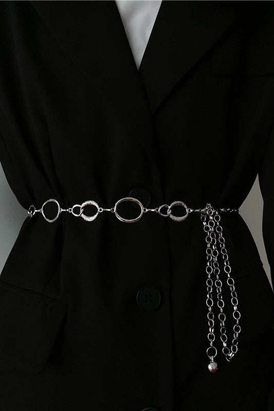 Metal Waist Chain Belt & Thin Belt for Skirt Suit Sweater Accessories - Belle Vestige