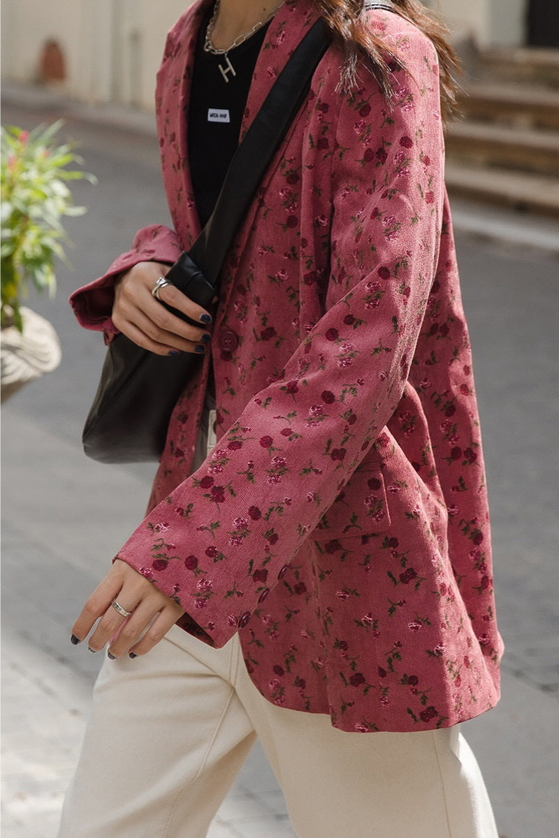 Floral Casual Blazer & High-End Niche Suit with Slim Fit - Belle Vestige