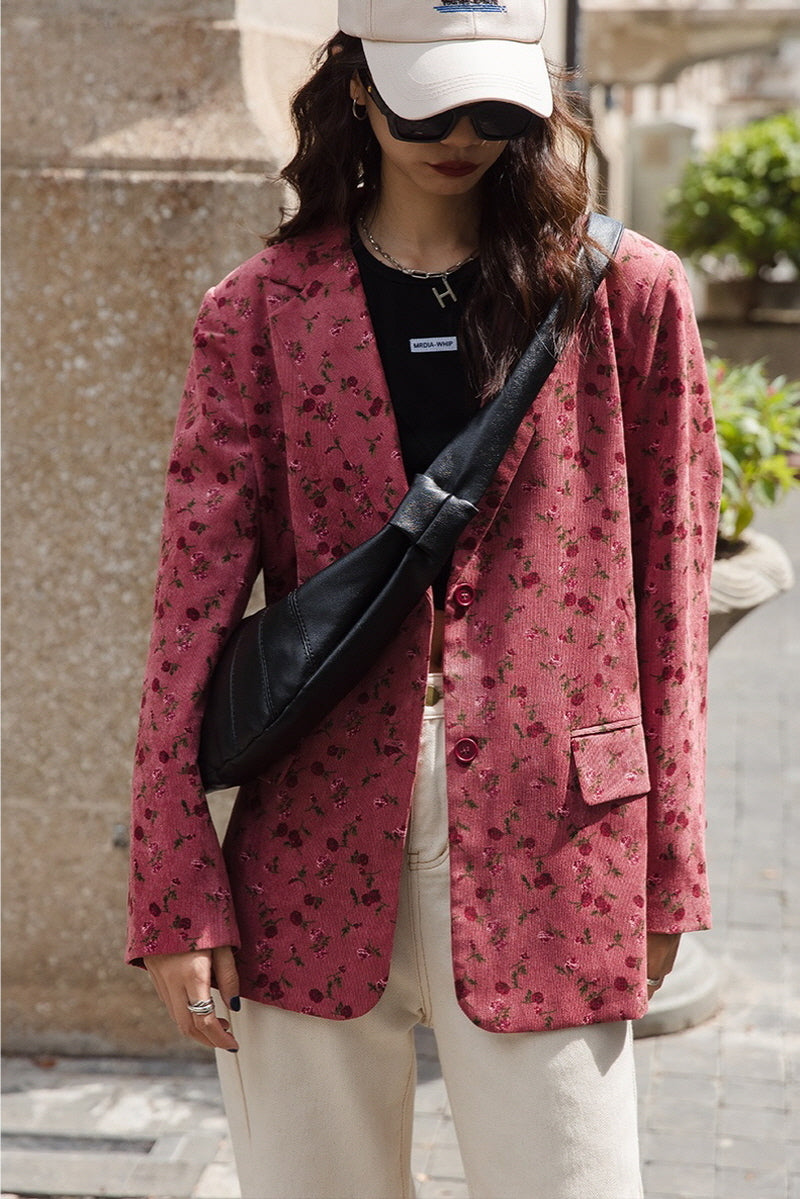 Floral Casual Blazer & High-End Niche Suit with Slim Fit - Belle Vestige