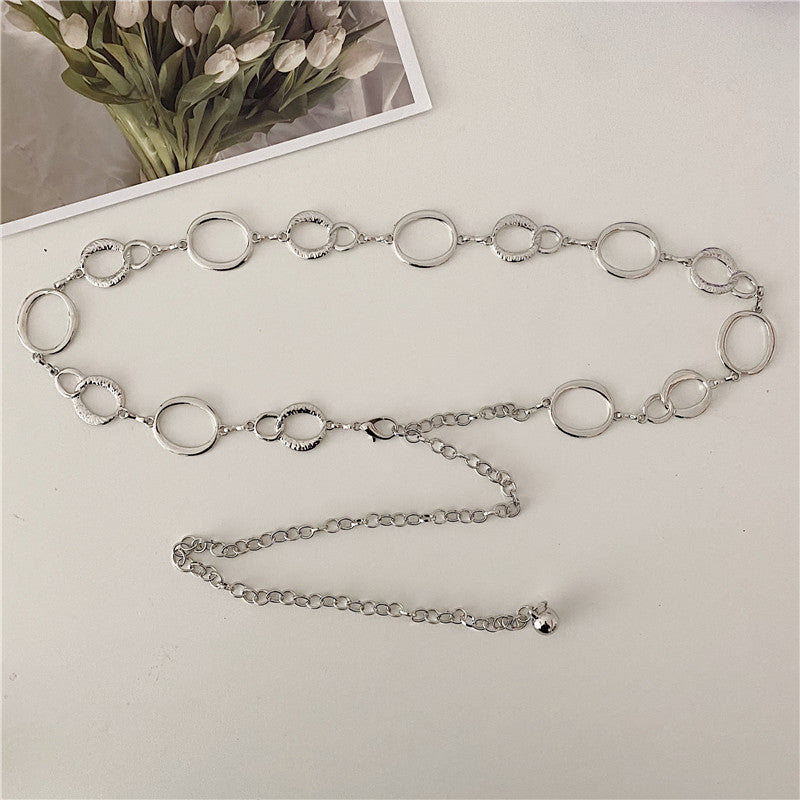 Metal Waist Chain Belt & Thin Belt for Skirt Suit Sweater Accessories - Belle Vestige