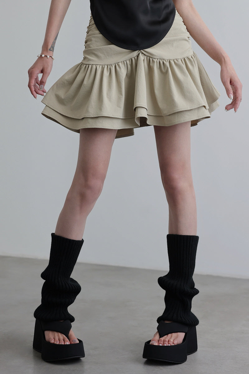 Puffy Double Skirt with Refined Elegance - Belle Vestige