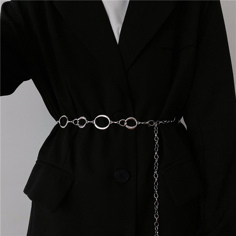 Metal Waist Chain Belt & Thin Belt for Skirt Suit Sweater Accessories - Belle Vestige