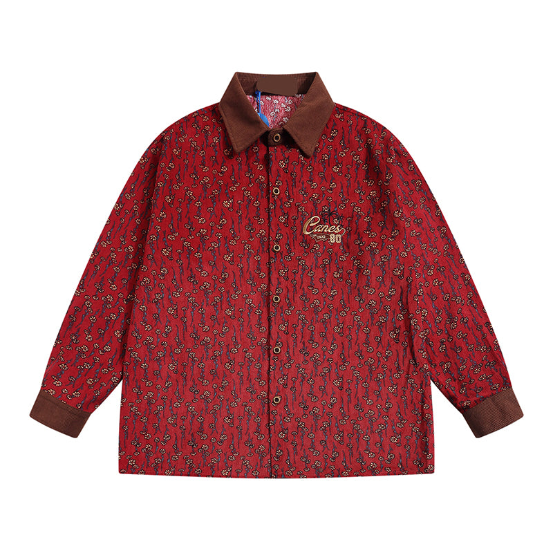 Maillard Floral Vintage Long Sleeve Shirt - Belle Vestige