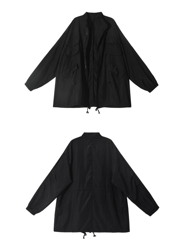 Dark Yamamoto Style Thin Coat Loose Functional Sunscreen Jacket - Belle Vestige